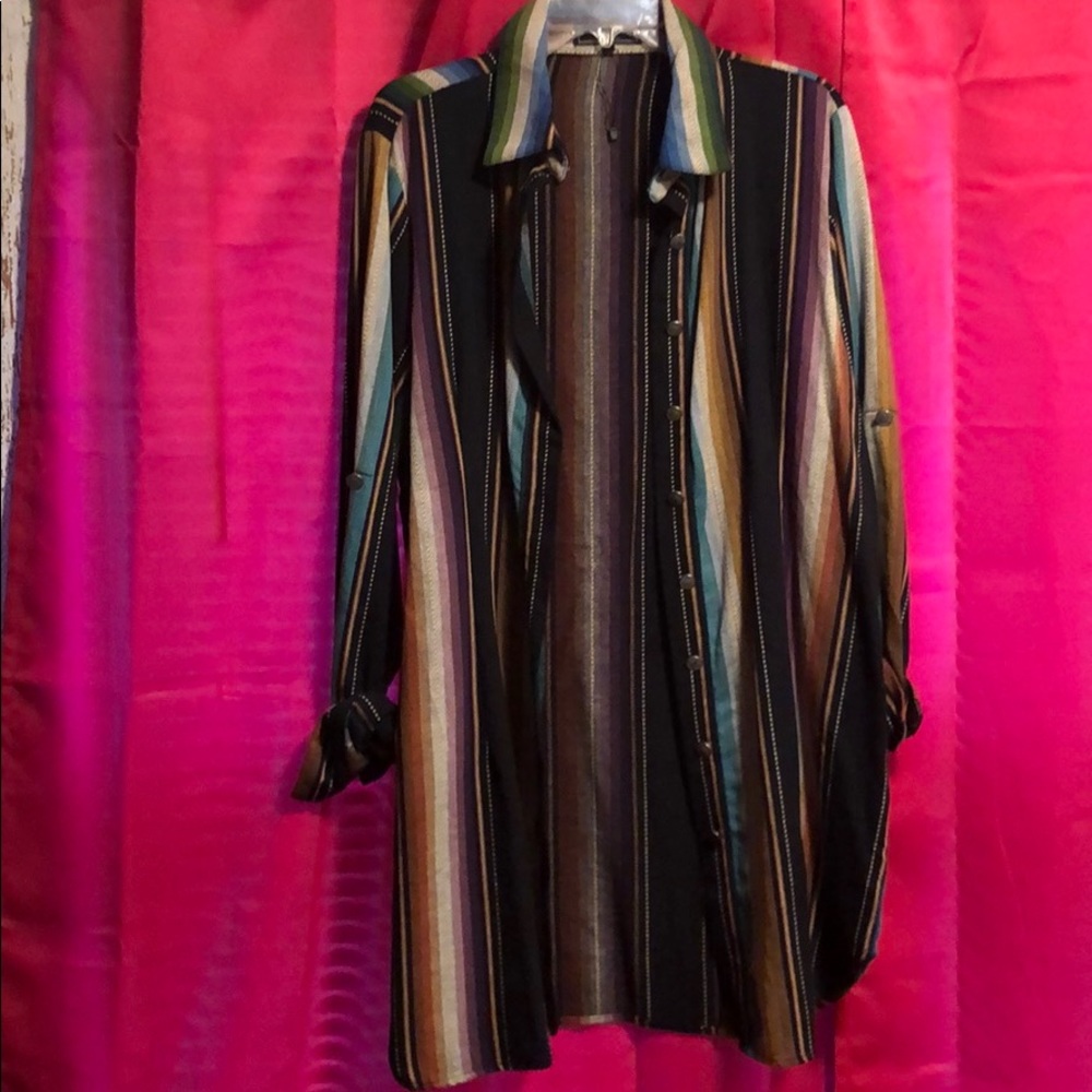 Black Serape Western Dress